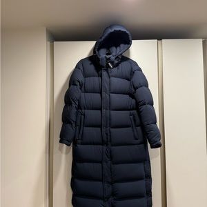 Aritzia Navy Long Super Puff